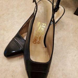 Salvatore Ferragamo pumps.